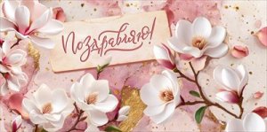 Конверт Поздравляю жен 9.0001544
