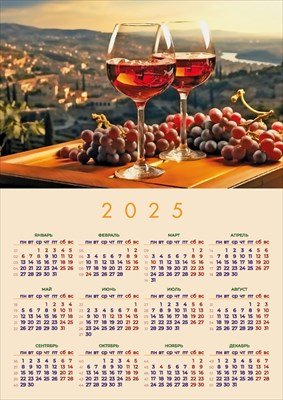 Кал 2025 Лист А4 Прованс 16.17.00837