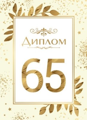 Диплом 65 лет 15.11.02442