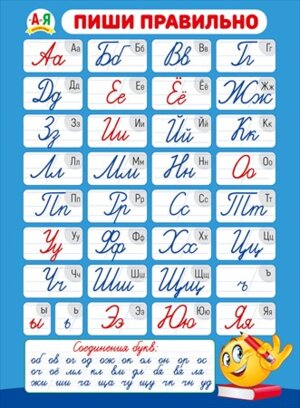 Плакат Пиши правильно