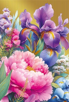 Открытка мини Без надписи жен