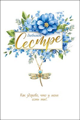 Открытка Любимой Сестре