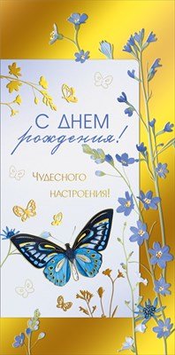 Конверт С Днем рождения жен 7.0000415