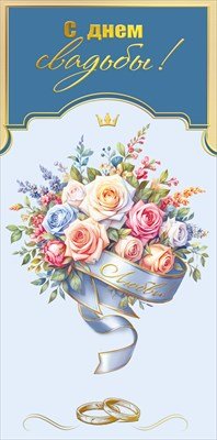 Конверт С Днем свадьбы