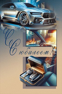 Открытка С Юбилеем муж 7.0000694