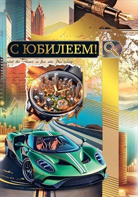 Открытка С Юбилеем муж 7.0000851