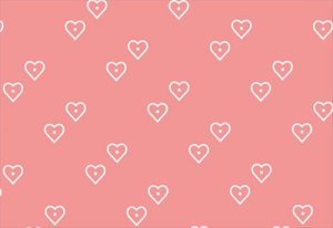 Конверт художественный средний Сердечки на розовом 091.578