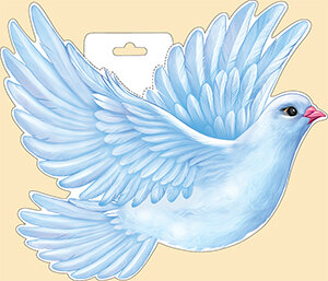 Плакат фигурный мини Голубь