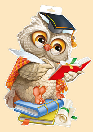 Плакат фигурный Сова