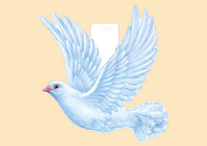 Плакат фигурный Голубь