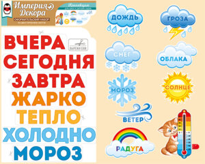 Оформительский набор Погода за окном