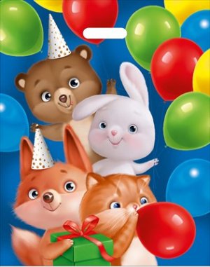 Полиэтиленовый пакет Животные с шарами 56,022,00