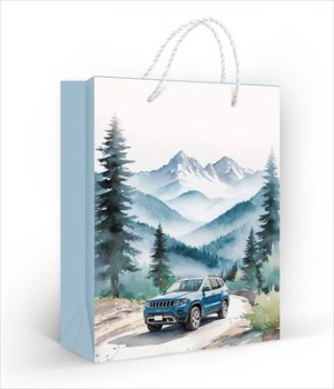 Бумажный пакет Снежные вершины