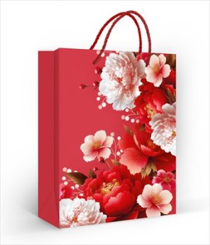 Бумажный пакет Роскошные цветы
