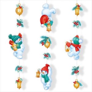 Гирлянда Снеговики с волшебными фонариками 3.0001186