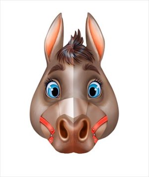 Маска Лошадь мальчик 3.0001334