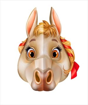 Маска Лошадь девочка 3.0001335