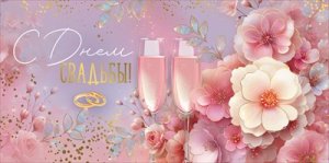 Конверт С Днем свадьбы 3.0001187