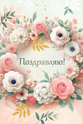 Открытка Поздравляю жен 3.0001443