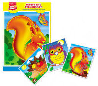 Трафареты для дет творч 3шт ArtBerryR Forest Life 39262