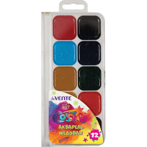 Акварель 12цв медовая б/к 8074602