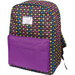 Рюкзак школьный 40x30x14см с 1-м отд 1-м передним неоновым карманом Neon Hearts 7033780