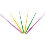 Указка 40см пластиковая цвета ассорти 8102600