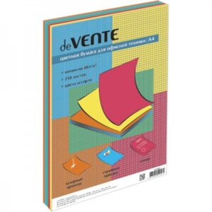 Бумага офисная 250л А4 5цв 80г/м2 Интенсив асс  2072415