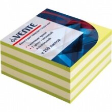 Бумага для заметокс клеевым краем 250л 51x51мм 2цв неон зеленая и паст зеленая 2010337