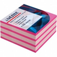 Бумага для заметок с клеевым краем 250л 51x51мм 2цв неон малин и паст малинов 2010338