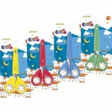 Ножницы 13см Cosmo пласт кольца с защитным футляром 8010306