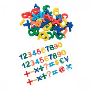 Набор магнитов 7цв Магнитные цифры пластик цв асс 8071903