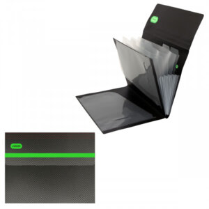 Папка с клапаном с 6-ю отд MonoChrome A4 550мкм с рельефной фактурой 3078918