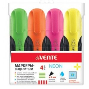 Набор маркеров выделителей 4цв асс 5045815