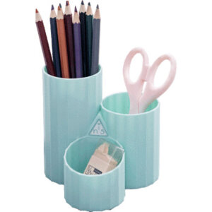 Органайзер для канцелярских принадлежностей Pastel настольный 11x11x11,5 см, пластик 4102002