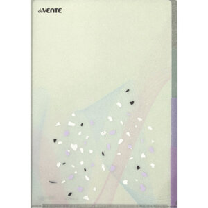 Папка уголок c 3-мя отд Crystal Dream A4 180 мкм искрящаяся фактура Салатовая с паттерном 3074905