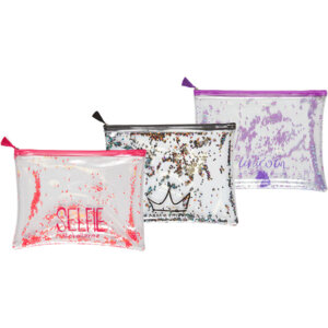 Папка на молнии B5 Glitter Dream ПВХ 200 мкм с печатью и конфетти 3072101