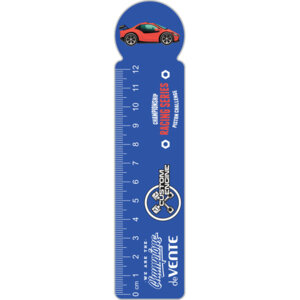 Закладка линейка 15см пласт Champions Car ПВХ  шкала 5091030