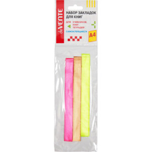 Закладки ляссе A4 Neon 3 широк ленты 12x400мм 8065915