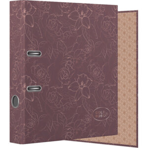 Папка регистратор 75мм Gold Rose Flowers Бордо с рис тисн фольгой 3091901