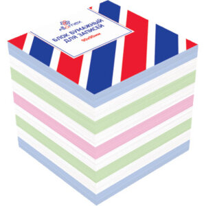 Блок для записей 90x90x90мм цв непроклеен 2012601