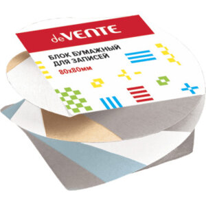 Блок для записей 80x80x50мм цв проклеен спиральный офсет 100 г/м² 2012405