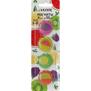 Магнит для доски офисной 4шт 30мм Tutti-Frutti 6021004