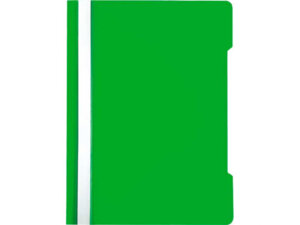 Папка скоросшиватель A4 зеленая с прозрач верхним листом 100/110 мкм 3113007