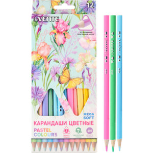 Карандаши 12цв Trio Mega Soft Pastel 5022020