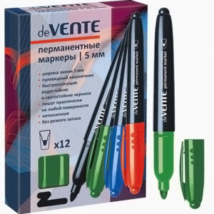 Маркер перман 5мм круглый корпус 5043737