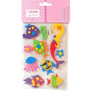 Наклейки объемные "deVENTE. Подводный мир" из фоамирана, карточка 110x180 мм, в пластиковом пакете с