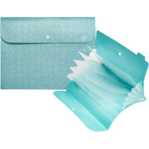 Папка с клапаном с 6-ю отд A4 Glitter Shine 320x230x20мм 400мкм 3078913