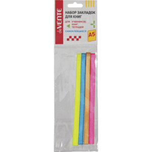 Закладки ляссе А5 Neon 4 тонких ленты 6x290мм 8065912