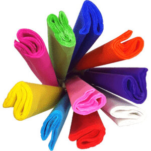 Бумага гофрированная 50x250см 20г/м креповая в рул асс в уп по 10шт 8110100